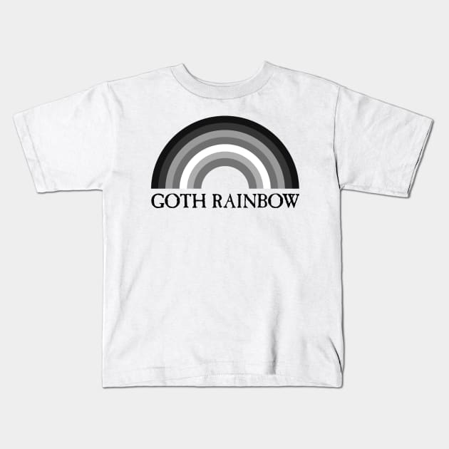 GOTH RAINBOW Kids T-Shirt by conform